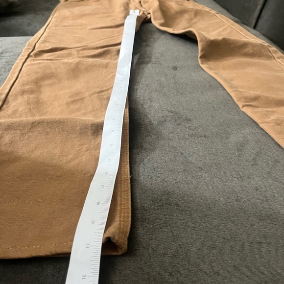 L.C. King Brown Duck 5 Pocket Jean size 32/30 straight workwear pants - Picture 9 of 9